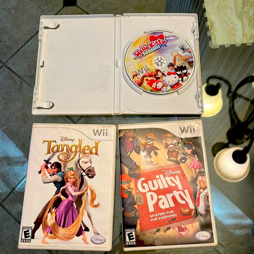 Wii games. 3 games in good condition. Just have outgrown